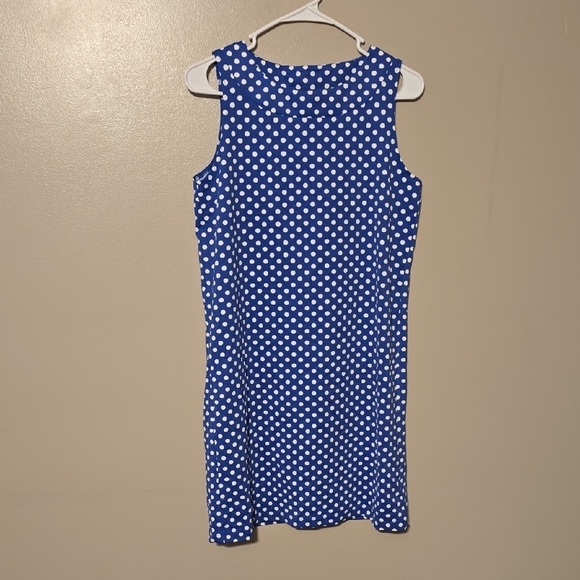 Sailor Sailor Sleeveless Mini Dress Blue White Polka Dot Womens Size Small NWT - Picture 1 of 5